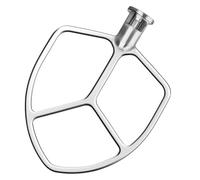 Compatibile con il robot da cucina KitchenAid 5-6 litri sollevamento della ciotola, sostituzione dell'attacco a paletta in acciaio inossidabile lucidato