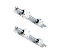 Compatibile con il router 3D asse XYZ della parte CNC, 2 binari di guida lineare SBR10 SBR12 SBR16 SBR20 SBR25-4 pezzi SBR-UU Carrello blocchi scorrimento(2SBR25 4UU,900mm)