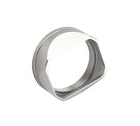 Compatibile con il set di cappe in metallo nero Fujifilm X100V X100VI | Convertitore da 49 mm + paraluce quadrato blocca il chiarore for i ritratti di strada(Black)