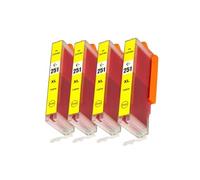 Compatibile con il set di cartucce d'inchiostro Canon PGI-250 CLI-251 for stampanti PIXMA MG6320, MG7120, MG7520, IP8720, IP7220, MX722, MX922, IX6820, MG5420, MG5422(CLT251 4Y)