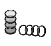 Compatibile con il set di filtri for obiettivi della fotocamera DJI Osmo Action 3/4/5 Pro, kit di filtri TELESIN CPL e ND8/ND16/ND32 con telaio in lega di alluminio