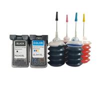 Compatibile con il set di inchiostri Canon PG-540XL CL-541XL | For le serie MX/MG; testo nitido e colori vivaci for la stampa quotidiana.(BK-CL-INK)