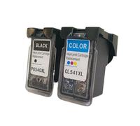 Compatibile con il set di inchiostri Canon PG-540XL CL-541XL | For le serie MX/MG; testo nitido e colori vivaci for la stampa quotidiana.(BK-CL)