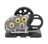 Compatibile Con Il Set Di Ingranaggi Trasmissione Delle Parti Aggiornamento Del Cingolo RC 1/10 Scatola Overdrive In Materiale Speciale Per Motore RC Parti Auto(Black)