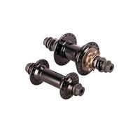 Compatibile con Il Set di mozzi Freecoaster Anteriore e Posteriore Funsea BMX, Cuscinetto a 36 Fori con boccola planetaria e Dado Femmina(Black Front n Rear)