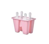 Compatibile con il set di stampi for ghiaccioli in silicone durevole manici 4 vassoio for la creazione nuclei strumento congelato fai-da-te(Pink-4 grids)