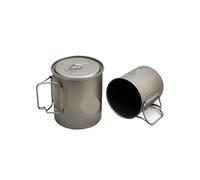 Compatibile con il set di tazze in titanio TOAKS da 750 ml e 450 ml, stoviglie da esterno ultraleggere, tazza da campeggio e pentola combinata