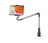 Compatibile con il supporto for telefono Baseus Clip, girevole a 360°, con base a braccio lungo, supporto for scrivania e letto.(Black For Tablet)
