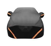 Compatibile con il telo copriauto Double-Cab 2018 - Protezione personalizzata for tutte le stagioni, tessuto Oxford impermeabile e antivento, chiusura con cerniera, con strisce riflettenti(Black)