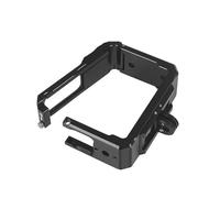 Compatibile con Insta360 One R - Gabbia for fotocamera in alluminio con adattatore for supporto da 1/4" e telaio protettivo for attacco a slitta fredda(Only Cage)