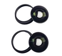 Compatibile con Insta360 X3 - Kit di sostituzione del vetro dell'obiettivo (anteriore e posteriore)(Black color)
