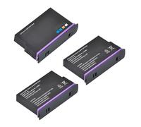 Compatibile con Insta360 X5, batteria di ricambio da 2800 mAh con doppia custodia di ricarica (3 batterie)