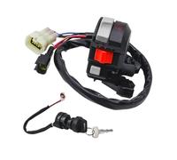 Compatibile con interruttore fari manubrio Start Stop con chiave di accensione Yamaha Raptor 660R YFM660R 2001-2005 Big Bear 250 YF