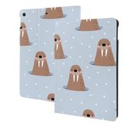 Compatibile con iPad 9a/8a/7a generazione - Compatibile con iPad 10.2 custodia, Folio Stand, Auto Wake/Sleep, giocoso Walrus Wonders Tablet Case Cover Compatibile con iPad Cover Case