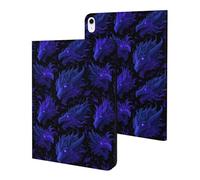Compatibile con iPad A16 11 pollici 2025, sottile viola scuro draghi stampa tablet cover compatibile con iPad 10a generazione custodia 10,9 pollici 2022 con supporto auto wake/sleep
