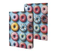 Compatibile con iPad A16 Custodia da 11 pollici 2025, sottile con stampa ciambelle arcobaleno compatibile con iPad 10a generazione Custodia da 10,9 pollici 2022 con supporto Auto Wake/Sleep