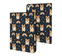 Compatibile con iPad A16 Custodia da 11 pollici 2025, sottile e carina con stampa di cane arcobaleno e stelle compatibile con iPad 10a generazione Custodia da 10,9 pollici 2022 con supporto Auto Wake