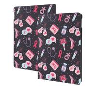 Compatibile con iPad di 9a/8a/7a generazione - Compatibile con iPad 10.2, custodia a libro, accensione e spegnimento automatico, consapevolezza del cancro al seno1, custodia per tablet compatibile con