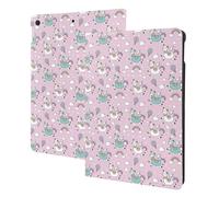 Compatibile con iPad di 9a/8a/7a generazione - Compatibile con iPad 10.2, custodia a libro, funzione di accensione/spegnimento automatico, cavallo lama e arcobaleno custodia per tablet compatibile con