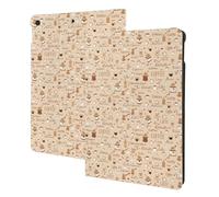 Compatibile con iPad di 9a/8a/7a generazione - Compatibile con iPad 10.2, custodia a libro, funzione di accensione/spegnimento automatico, custodia per tablet con ora del caffè compatibile con