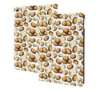 Compatibile con iPad di 9a/8a/7a generazione - Compatibile con iPad 10.2, custodia a libro, funzione di accensione/spegnimento automatico, motivo patate divertenti, compatibile con custodia per iPad