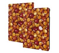 Compatibile con iPad di 9a/8a/7a generazione - Compatibile con iPad 10.2, custodia a libro, funzione di accensione/spegnimento automatico, custodia per tablet con noci di mandorla compatibile con