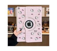 Compatibile con iPad9 custodia protettiva 10,2 pollici rosa Hello Kitty custodia in pelle girevole di 8/10a generazione Pro 11 anti-caduta Air6