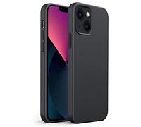 Compatibile con iPhone 13, Gueche Silky-Soft Touch Custodia Protettiva Telefono Cover Antiurto Smartphone Coque per iPhone 13 Funda 6.1 Pollici (Nero)
