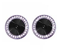 Compatibile con iPhone 14/14 Plus - Set di 2 protezioni in vetro gioiello viola per l'obiettivo della fotocamera