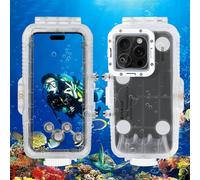Compatibile con iPhone 16 Pro PULUZ Custodia subacquea impermeabile fino a 40 m/130 piedi per foto e video (trasparente)