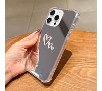 Compatibile con iPhone 17, custodia con protezione contro le cadute di grado militare (10 piedi), con design a 3 cuori, custodia antiurto in TPU 30Love-17