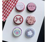 Compatibile con iphone, telefono Android, regalo per compleanno, famiglia, supporto per telefono per amici Tre piccoli fiocchi su sfondo a scacchi rossi,Fiocco a scacchi rossi su sfondo bianco,Fiocco 