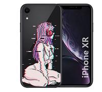 Compatibile con iPhone XR Anime Case, Sad Japanese Anime Girl Motion Waifu Kawaii Cartoon Otaku Manga Anime custodia per cellulare, cover per cellulare, per uomini, donne, ragazzi, custodia in