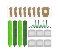 Compatibile con iRobot Roomba Max 705 Vac/Plus 504 Filtro HEPA lavabile e riutilizzabile Sacchetto for la polvere Spazzola principale laterale(Gold)