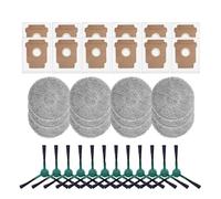 Compatibile con iRobot Roomba Plus 405 Combo / 505 Combo Robot Aspirapolvere Pezzi di Ricambio Spazzole Laterali Principali Panni for Mocio Filtri Sacchetti for la Polvere Accessori(Black)