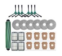 Compatibile con iRobot Roomba Plus 405 Combo / 505 Combo Robot Aspirapolvere Pezzi di Ricambio Spazzole Laterali Principali Panni for Mocio Filtri Sacchetti for la Polvere Accessori(Light yellow)