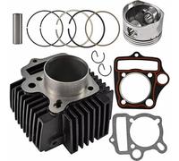 Compatibile Con Italika Per Ft110 XT110 AT110 2010 2011 2012 2013 2014 2015 2016 2017 2018 Kit Cilindro 110CC Con Alesaggio 52,4 Mm, Set Di Fasce Elastiche perno pistone cilindro