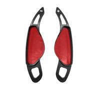 Compatibile Con Jaguar Per F-PACE F-TYPE XF XE XJ X760 X250 X260 1 Paio Di Adesivi Estensori Per Le Leve Del Cambio In Fibra Di Carbonio(Abs red)