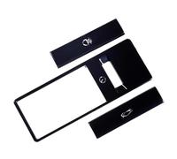 Compatibile con Jaguar XF XJ 2009 2010 2011 2012 2013 2014 2015 Adesivo per interruttore portellone posteriore interno in acciaio per interni auto Overlay pulsanti auto