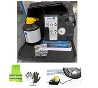 COMPATIBILE CON JEEP RENEGADE KIT GONFIA E RIPARA AUTOMATICO CON COMPRESSORE POMPA DELL'ARIA ELETTRICA E LIQUIDO SIGILLANTE DA 450ML PER AUTO, SUV, FUORISTRADA, FURGONI, MOTO