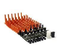 Compatibile con K1300gt per G650 per K1200r per Hp2 Bulloni per Carenatura Moto Vite A Guglia Dadi A Molla Viti per Carrozzeria Bulloni per Carenatura(Orange)