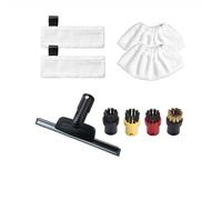 Compatibile Con Karcher Easyfix SC2 SC3 SC4 SC5 Mop Panno Ricambi E Spazzola Rotonda For Ugello For Finestre, Spazzola For La Pulizia Dell'Ugello Dell'Irrigatore(Set H 9pcs)