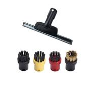 Compatibile Con Karcher Easyfix SC2 SC3 SC4 SC5 Mop Panno Ricambi E Spazzola Rotonda For Ugello For Finestre, Spazzola For La Pulizia Dell'Ugello Dell'Irrigatore(5pcs)