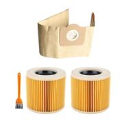 Compatibile Con Karcher, WD3 MV3 WD3200 WD3300 A2204 A2656 Sacchetti For La Polvere, Compatibile Con Rowenta, RB88 RU100 RU101 Filtro For Aspirapolvere Sacchetti Di Carta(4PCS-B)