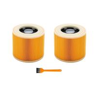 Compatibile con Karcher WD3 Premium WD3200 WD 3300 MV3 A2004 A2054 Filtro for sacchetto antipolvere di ricambio Accessori for aspirapolvere Pezzi di ricambio(Hepa Filter 2 PCS)