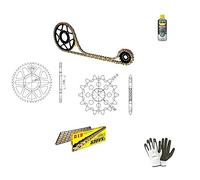 COMPATIBILE CON KAWASAKI ER6 F 650 2007-07 KIT CATENA CORONA PIGNONE PER MOTO TRASMISSIONE DID 520VX3 LUN 114 MAGLIE,CORONA ACCIAIO P520-Z46,PIGNONE P520-Z15 SPECIFICO