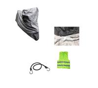 COMPATIBILE CON KAWASAKI VN 900 CLASSIC TELO COPRIMOTO PER PARABREZZA E BAULETTO IMPERMEABILE FELPATO COPERTURA PER MOTO MAXIMOTO COVER IN PVC TG.XXL 295X110X140CM
