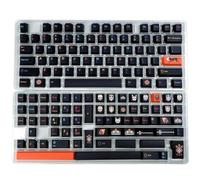 Compatibile con KBDiy GMK Mictlan PBT Copritasti coreani Profilo Cherry 143 tasti Layout Alice personalizzato for interruttori MX Tastiera meccanica al 60%(GMK Mictlan-EN)