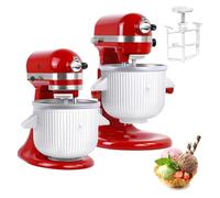 Compatibile con KitchenAid Stand Mixer Attachment, 2-Quart Ice Cream & Yogurt Maker Bowl per modelli 4.5/5QT & 6QT