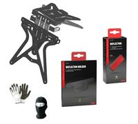 COMPATIBILE CON KTM SMC 625 KIT PER MOTO PORTATARGA REGOLABILE UNIVERSALE+CATARIFRANGENTE+SUPPORTO CATAR. TARGA LAMPA TUTTO OMOLOGATO OFFERTA